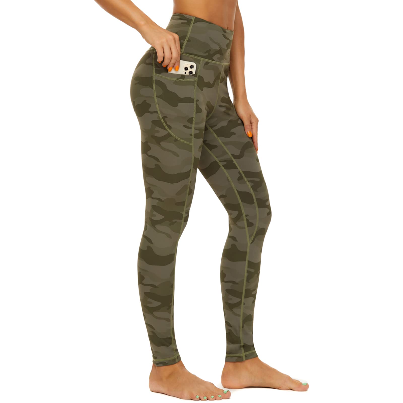 CCKO High Waisted Yoga Pants for Women with Pockets - Stretchy Workout Leggings with Tummy Control - Perfect for Gym, Running, Yoga & Everyday Wear