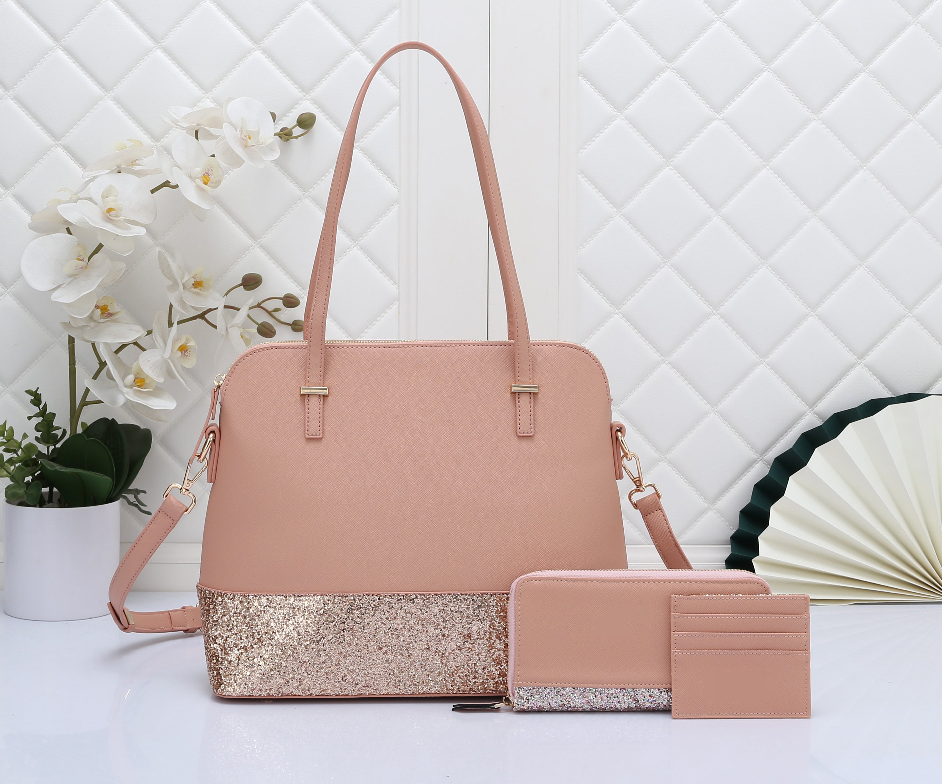Stylish Shell Bag 3-Piece Set for Women - Trendy Beach Tote, Crossbody & Clutch - Perfect for Vacation, Travel & Summer Outfits