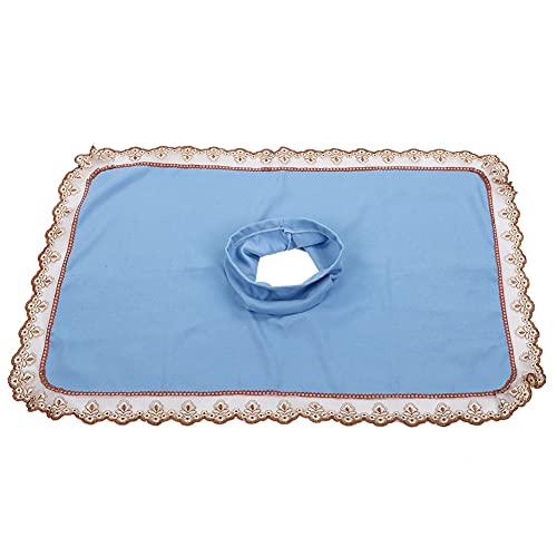 Premium Spa Massage Mat & Bed Coverlet - Soft Head Cover for Beauty & Barber Shops, Sofa Protection, Hygienic & Washable (Blue) - Ideal for Relaxation, Home Spa & Professional Use