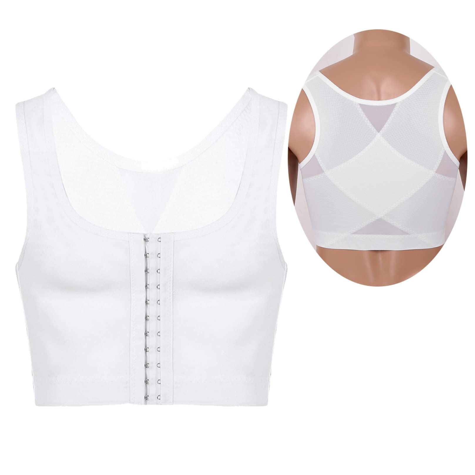 EBRICON Men's Body Shaper Compression Shirt - Slimming Undershirt for Chest Control & Posture Support - Perfect for Gym, Workout & Everyday Wear
