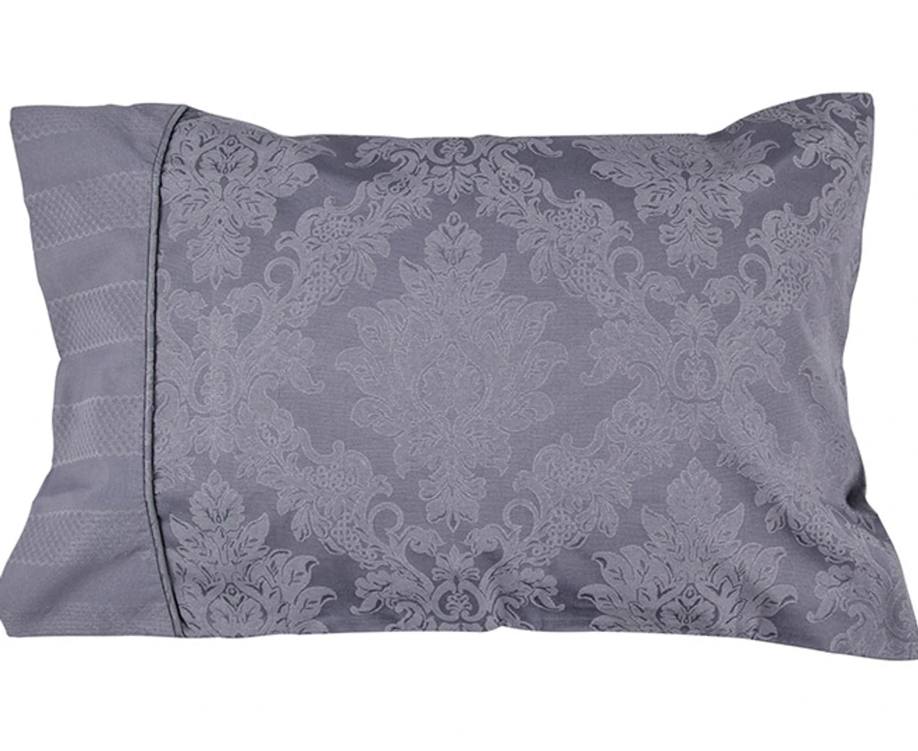 Sheridan Hopkin Slate Standard Pillowcase Set of 2 - Soft & Breathable Cotton Pillow Covers for Bedroom, Hotel, or Travel - Premium Quality White Pillow Cases for Ultimate Comfort