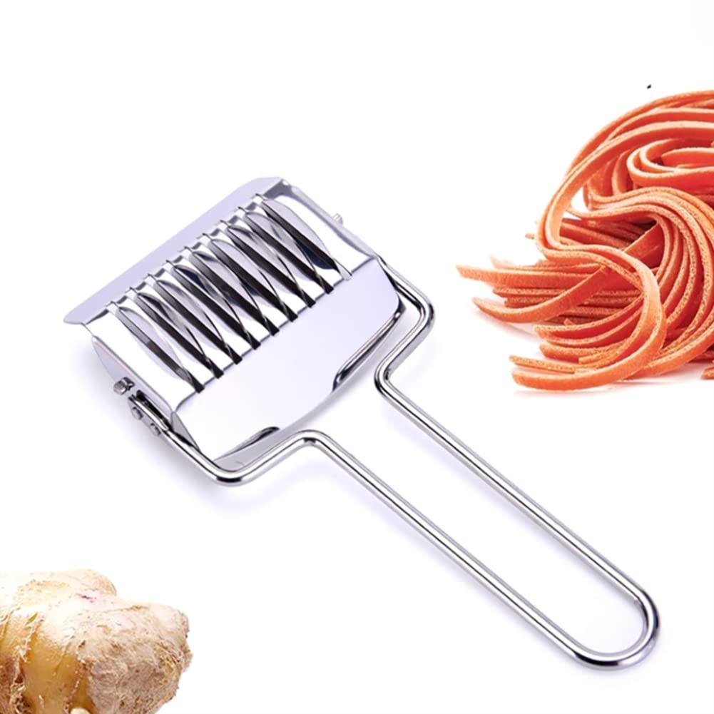 Stainless Steel Pasta Roller Cutter - Professional Kitchen Tool for Making Homemade Spaghetti, Noodles & Dough | Perfect for Italian Cooking, Meal Prep & Pasta Lovers | Durable Noodle Maker for Restaurants & Home Chefs