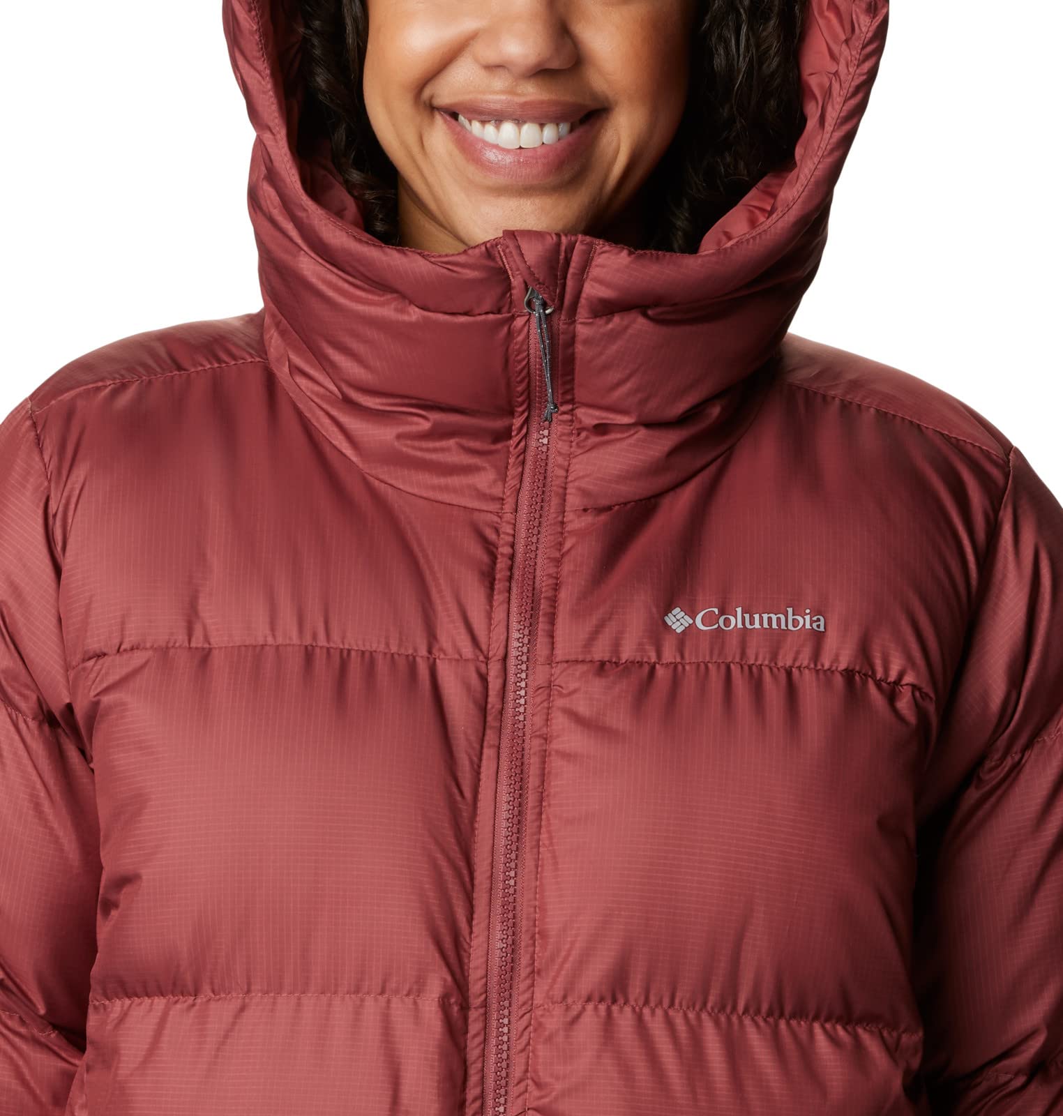 Columbia Women's Puffect Long Jacket - Waterproof Winter Coat with Omni-Heat, Lightweight & Warm for Outdoor Activities, Hiking, Skiing & Daily Wear