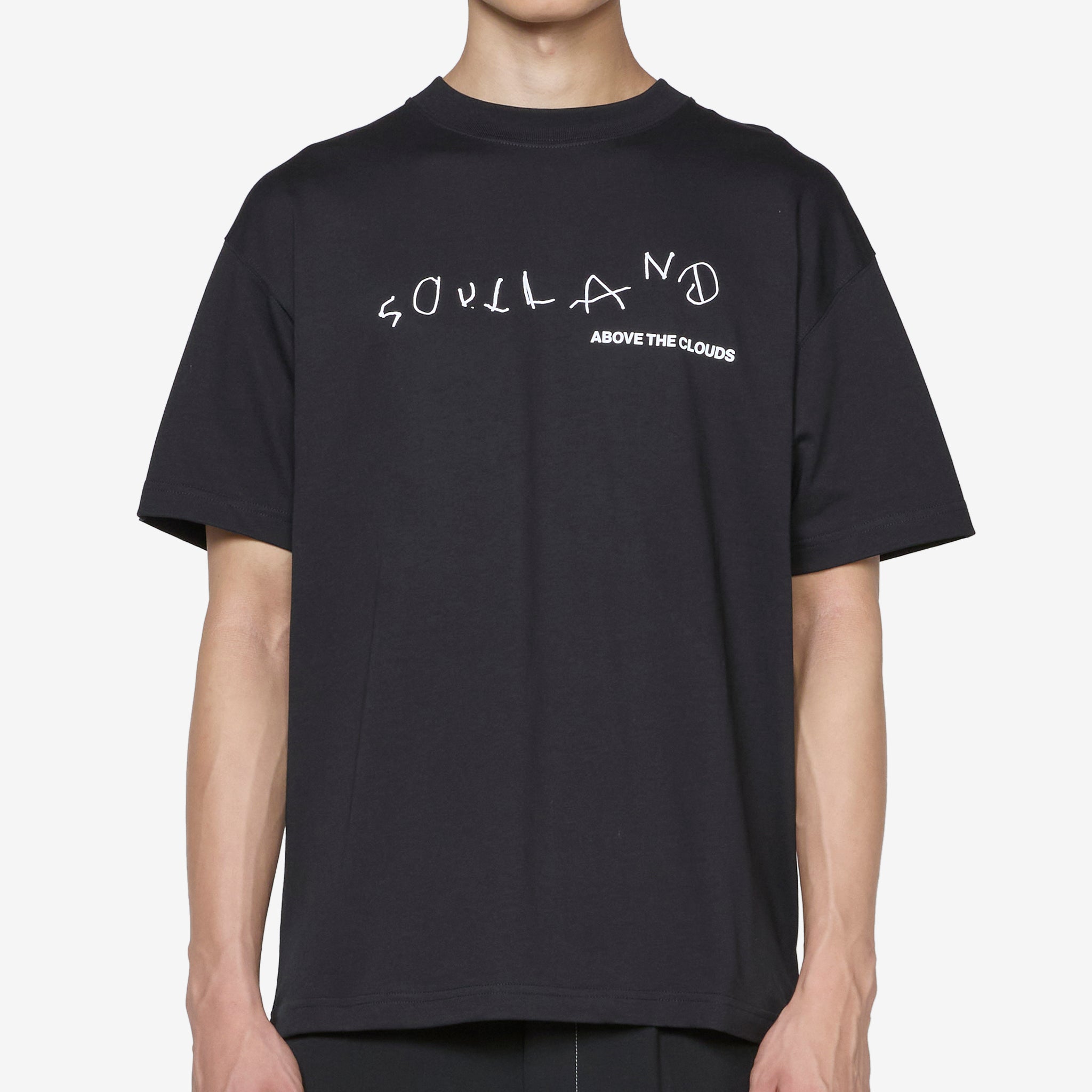 Above The Clouds Black T-Shirt - Soft Cotton Tee for Men & Women - Perfect for Casual Wear, Travel, and Outdoor Adventures