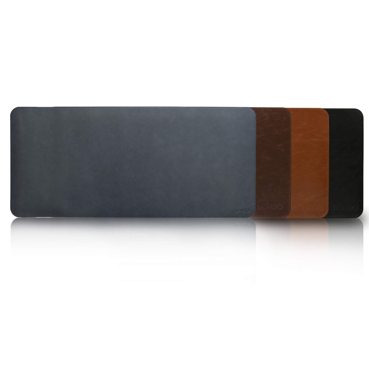 Premium Londo Leather Extended Mouse Pad - Large XXL Desk Mat for Office, Gaming & Home Use, Smooth Gliding Surface, Non-Slip Rubber Base, Durable Workstation Accessory - Perfect for Computer, Laptop, Keyboard & Mouse Setup