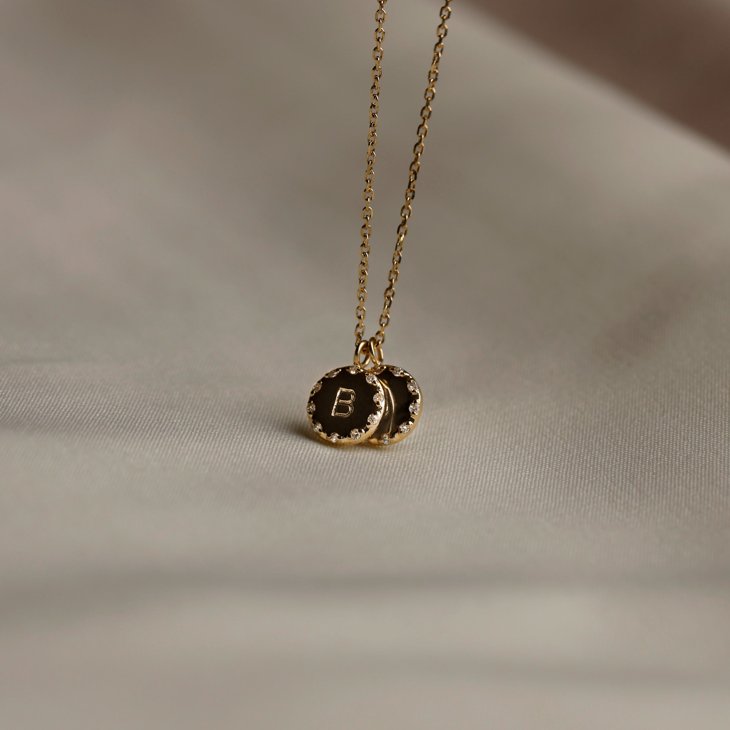 Personalized Diamond Initial Necklace for Women - 14K Gold or Sterling Silver Custom Monogram Pendant - Perfect Gift for Birthday, Anniversary, Valentine's Day & Mother's Day