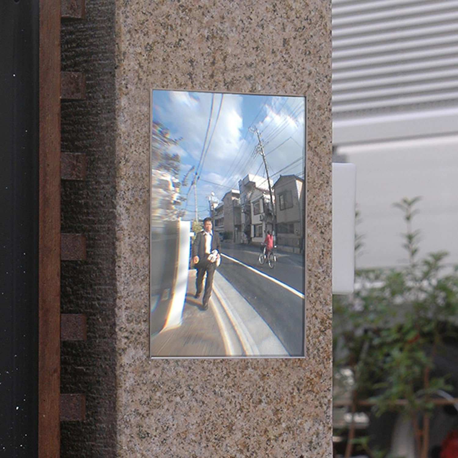 Komy F15 Safety Mirror - Flat Convex Blind Spot Mirror for Cars with Adhesive Backing | Ideal for Parking, Lane Changes & Driveway Safety
