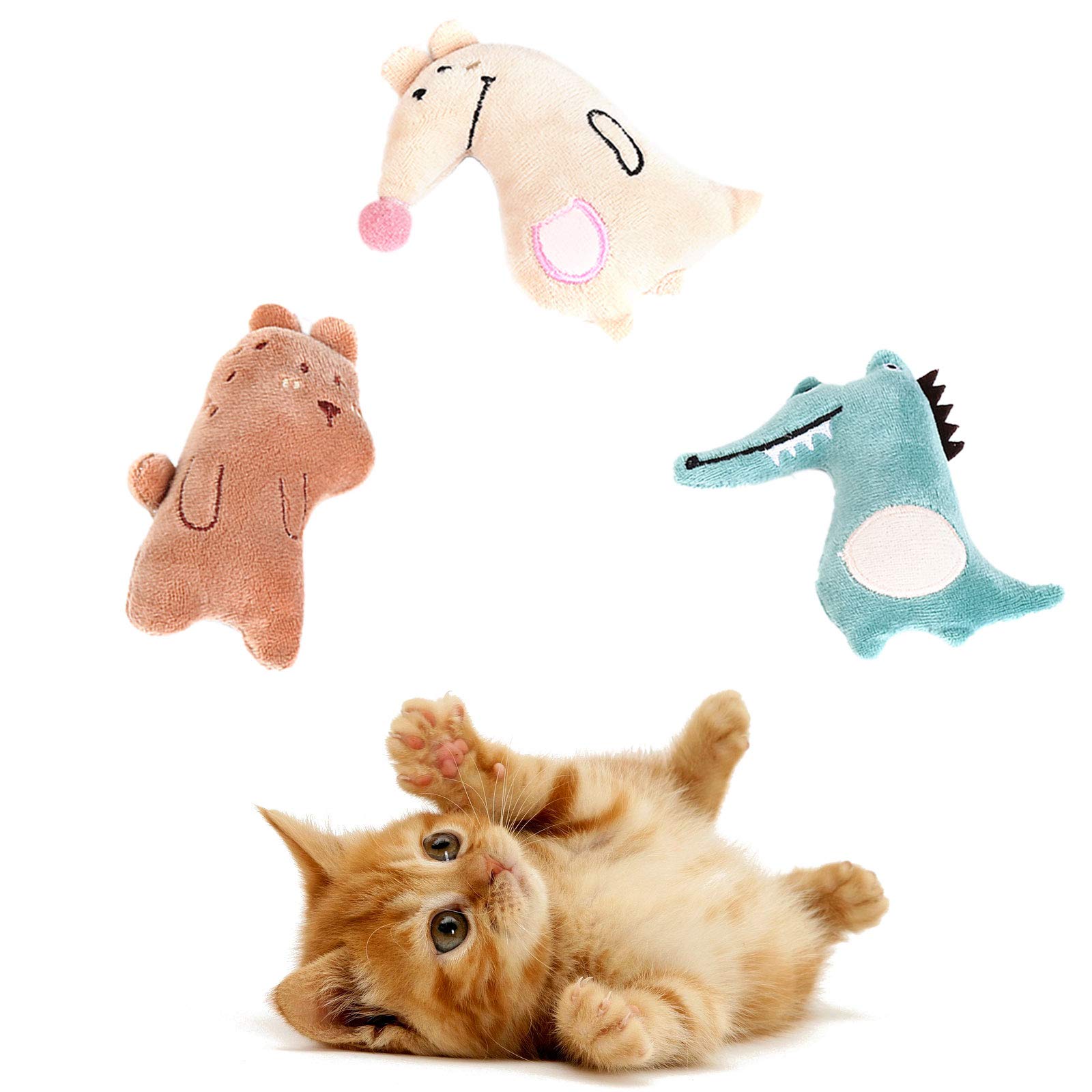 Cute Paws Christmas Cat Toy Gift Set - Interactive Kitten Toys with Catnip for Indoor Cats - Perfect for Holiday Playtime & Kitty Entertainment