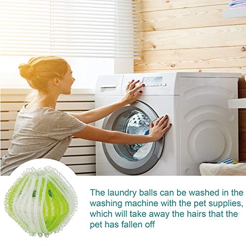 24 Pack Reusable Lint Remover Washing Balls - Plastic Dryer Balls for Hair & Fur Removal | Eco-Friendly Laundry Helper for Pet Owners & Allergy Sufferers | Perfect for Clothes, Blankets & Fabric Care