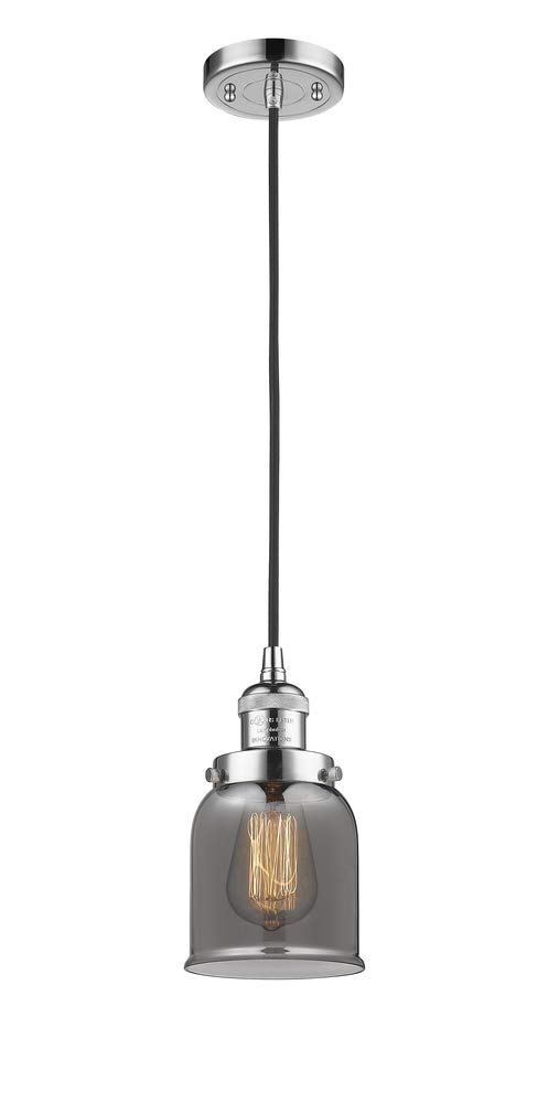 Innovations 201C-PC-G53-LED Mini LED Pendant Light in Polished Chrome - Modern Lighting for Kitchen Island, Dining Room & Bedroom