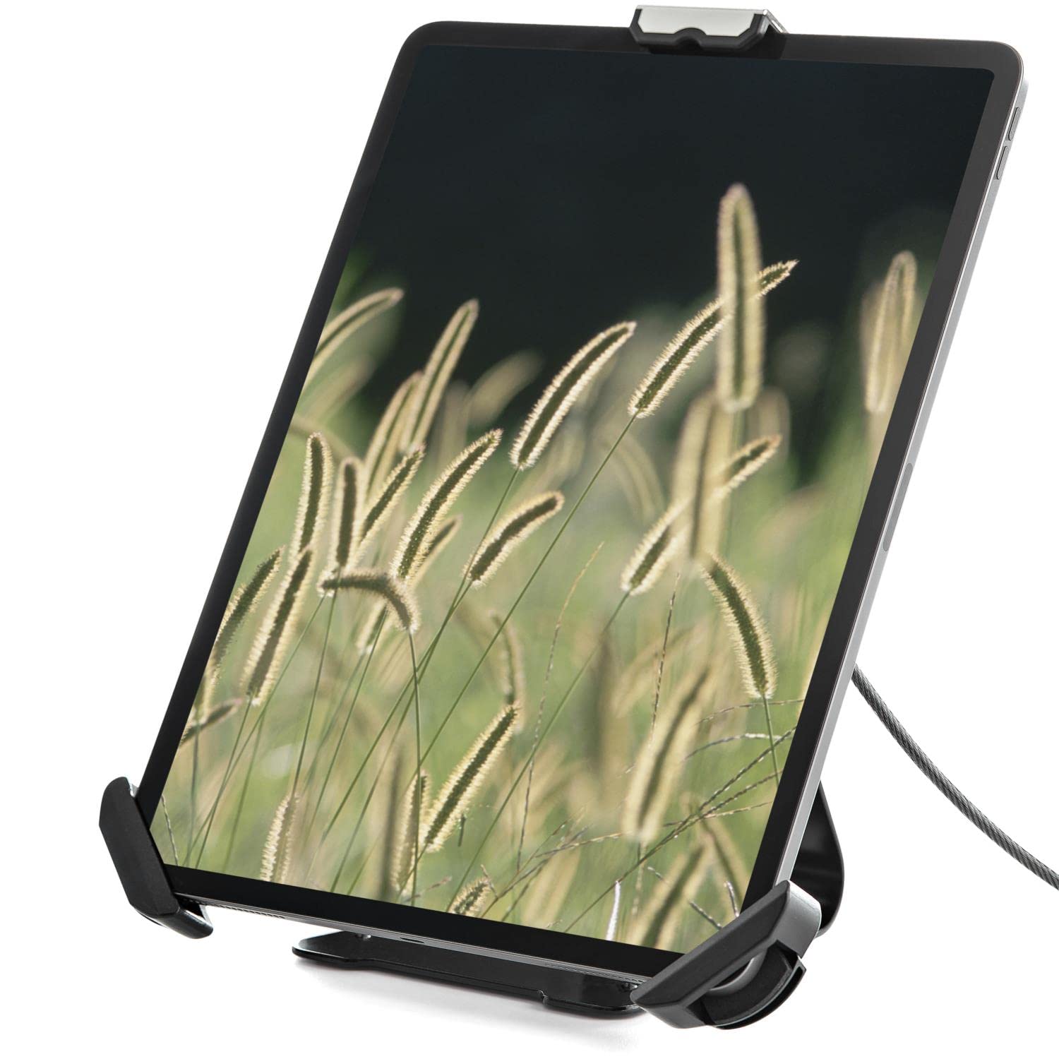 Secure Tablet Stand with K-Slot Cable Lock - Adjustable Locking Holder for 7.9