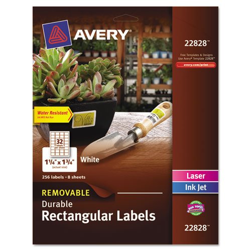 Removable Durable Labels with TrueBlock Technology - 1-1/4