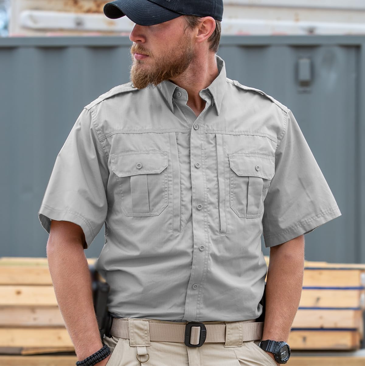 Propper Short Sleeve Tactical Shirt - Military & Outdoor Performance Shirt for Men - Perfect for Hiking, Hunting & Tactical Training