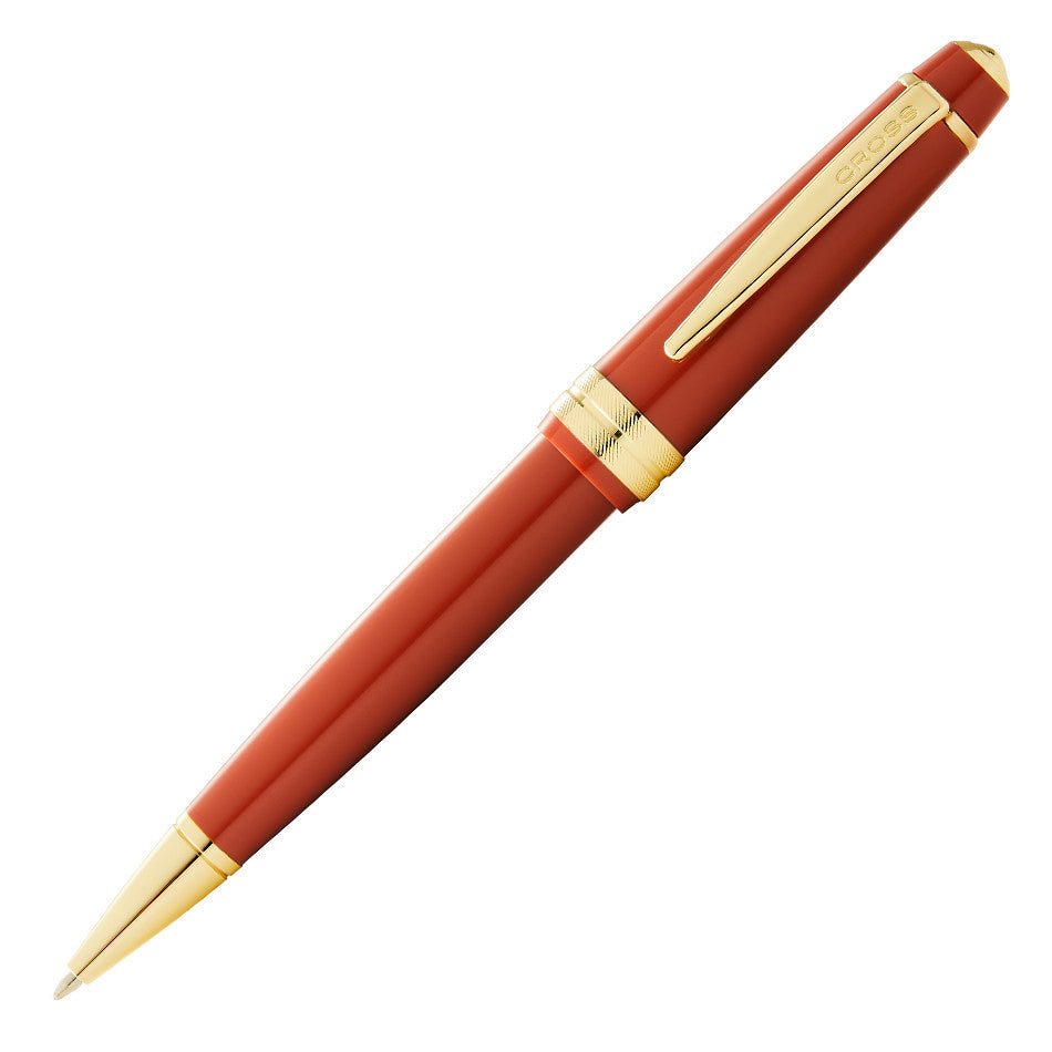 Cross Bailey Light Ballpoint Pen - Amber Barrel with Gold Trim - Premium Writing Instrument for Office, School & Gift Giving