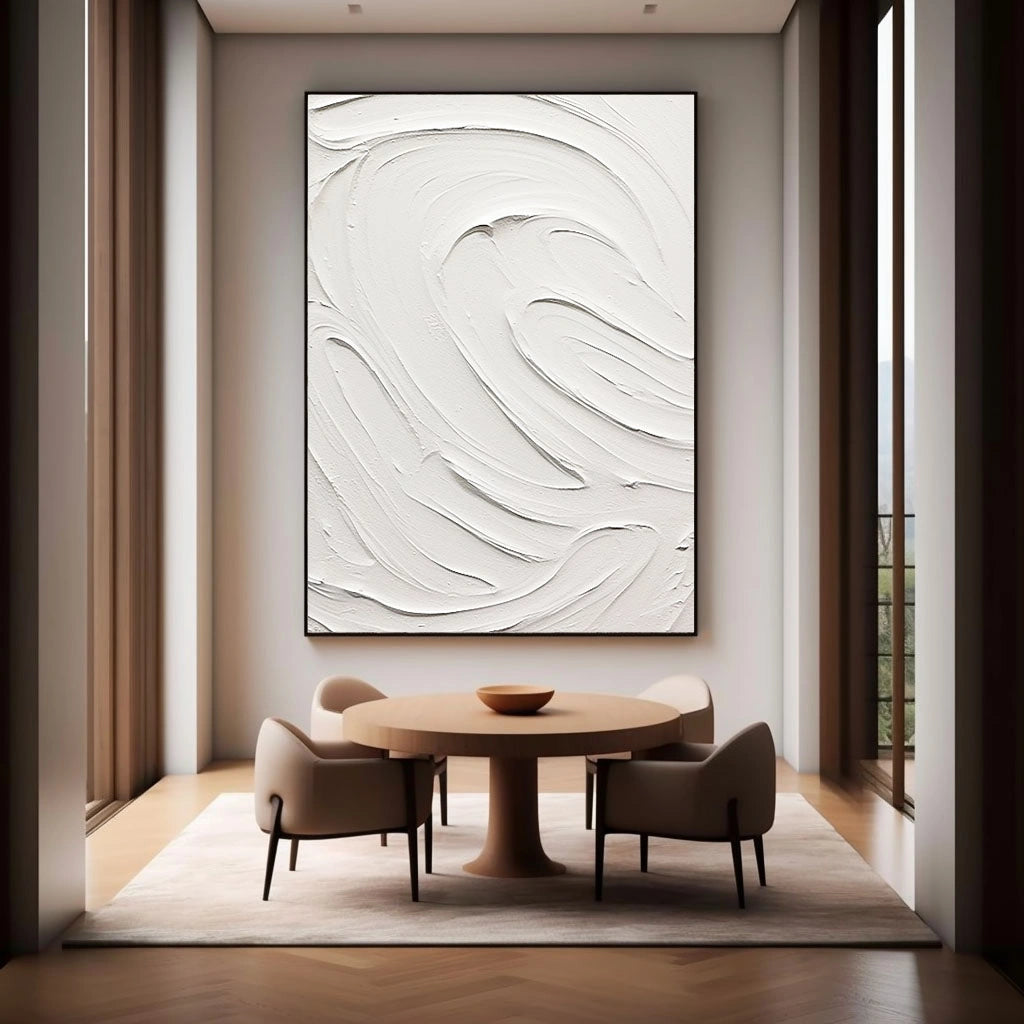 Minimalist Textured Plaster Art Painting - Abstract Wall Decor for Modern Living Room & Office #MM099