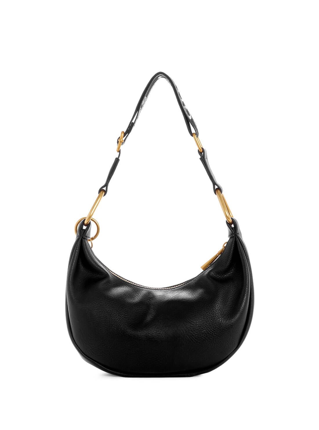 Black Natalya Mini Hobo Shoulder Bag for Women - Stylish Crossbody Purse for Everyday Use, Work & Travel | Compact & Lightweight Handbag