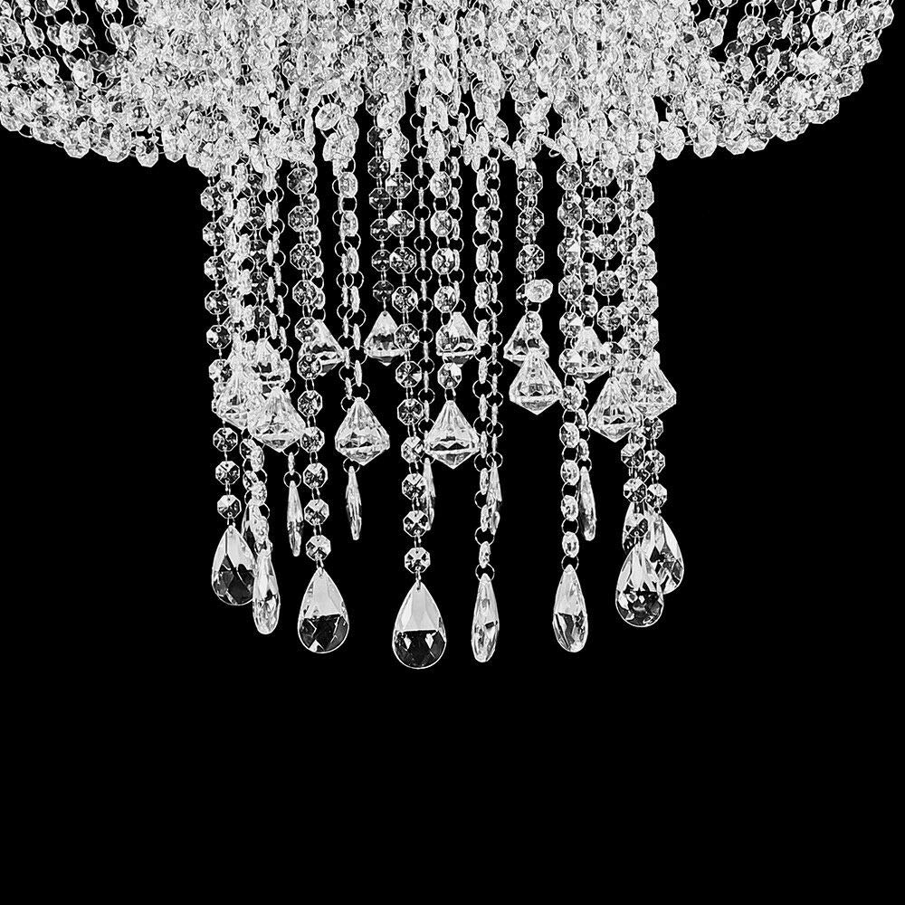 Elegant Hanging Chandelier Cake Stand - Upside Down Dessert Display Rack for Wedding, Birthday Party & Special Events | Perfect for Romantic Cake Presentation & Party Decor