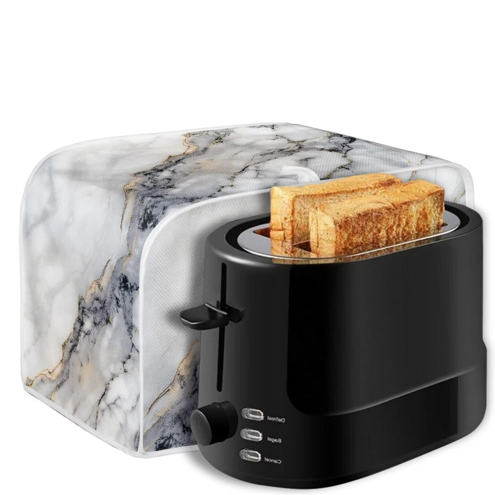 4-Slice Toaster Cover - Dustproof & Fingerprint Protection Kitchen Bakeware Protector - Fits 12.4
