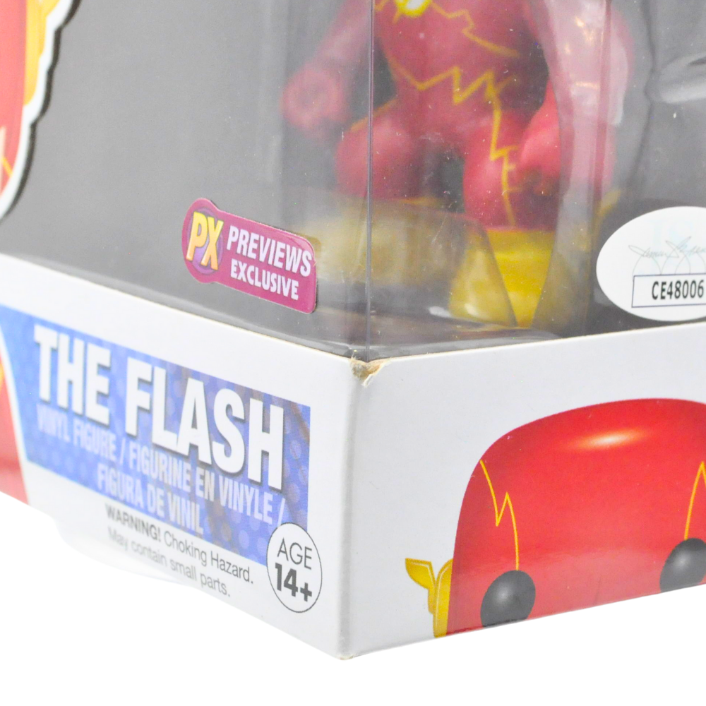 Norm Rapmund Signed The Flash Pop Vinyl Figure - Heroes Series 10 - Previews Exclusive - JSA Certified - Perfect for DC Comics Fans & Collectors