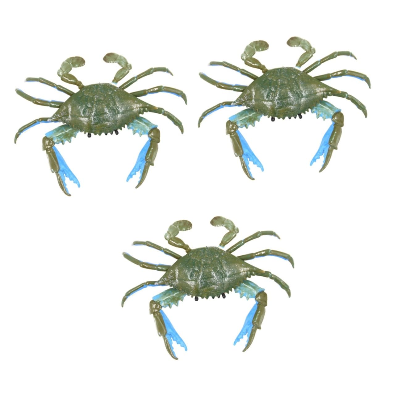 UPKOCH 3 Pack Realistic Crab Toy Set - Lifelike PVC Animal Figures, Educational Bath Toys for Kids, Ocean-Themed Learning & Sensory Play | Perfect for Bathtime Fun, Classroom Activities & Marine Life Exploration
