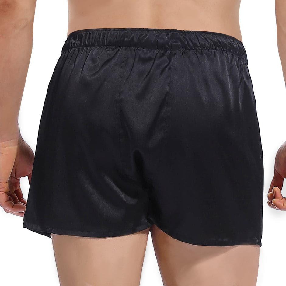 Premium Soft & Comfortable Silk Boxer Shorts for Men - Breathable & Fitted Underwear for Sleep, Lounge & Everyday Wear