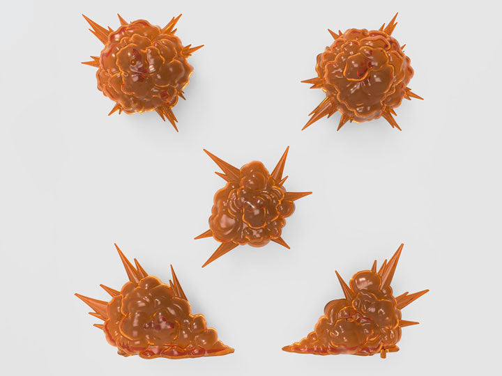 Figure Rise Standard Burst Effect Orange Model Kit - DIY Anime Action Figure for Collectors & Display - Perfect for Gundam Fans & Home Decor
