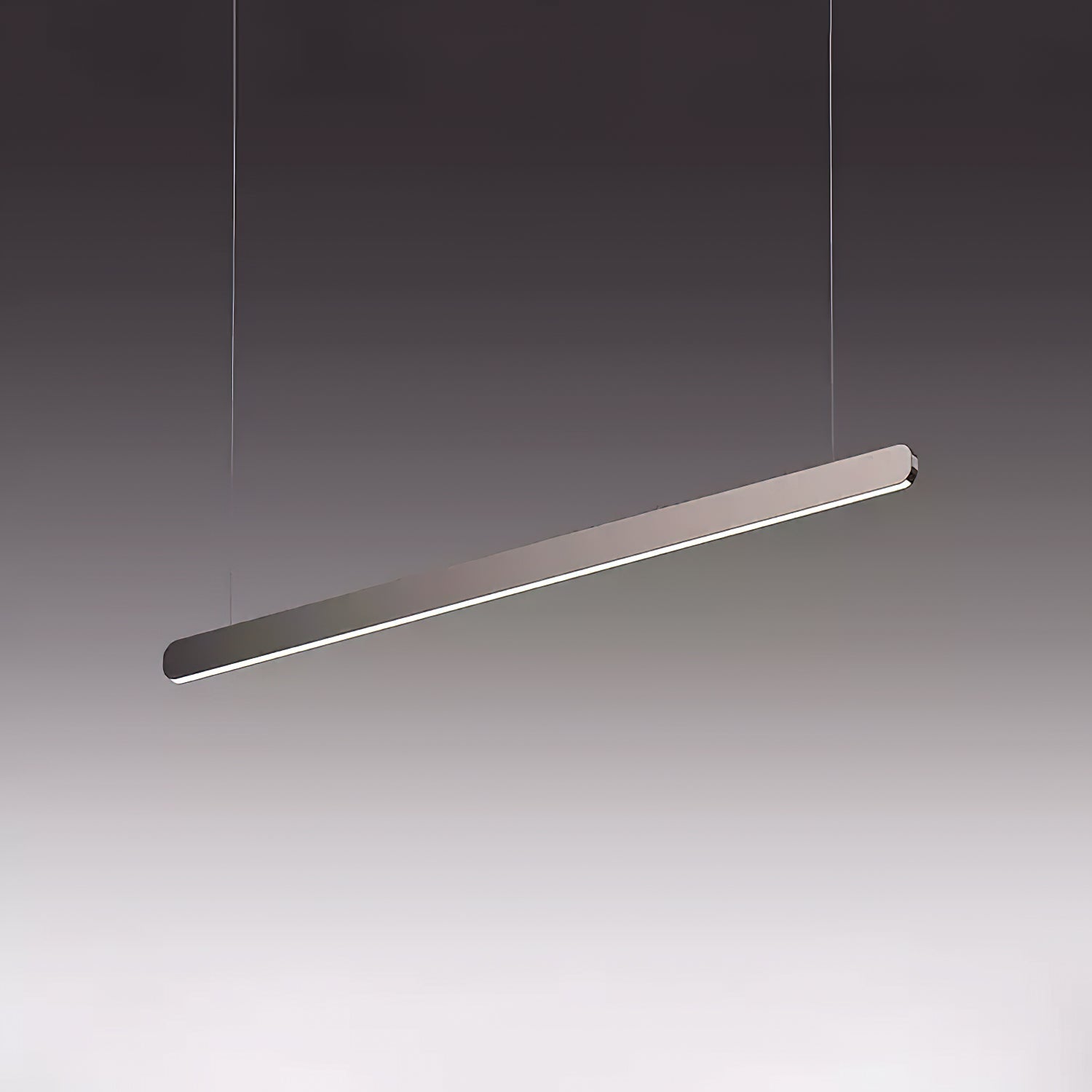 Modern Linear Pendant Light - Adjustable LED Hanging Lamp for Kitchen Island, Dining Room & Office - Sleek Minimalist Design with Warm/Cool Lighting Options