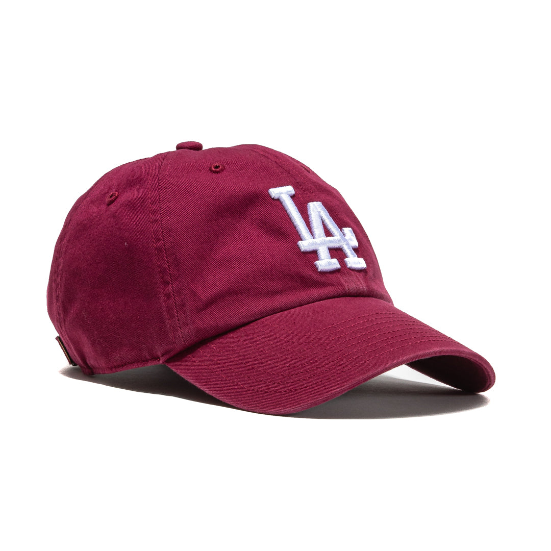 47 Brand Los Angeles Dodgers Cleanup Adjustable Baseball Cap - Cardinal Red - One Size Fits Most - Perfect for Game Day, Outdoor Sports & Casual Wear