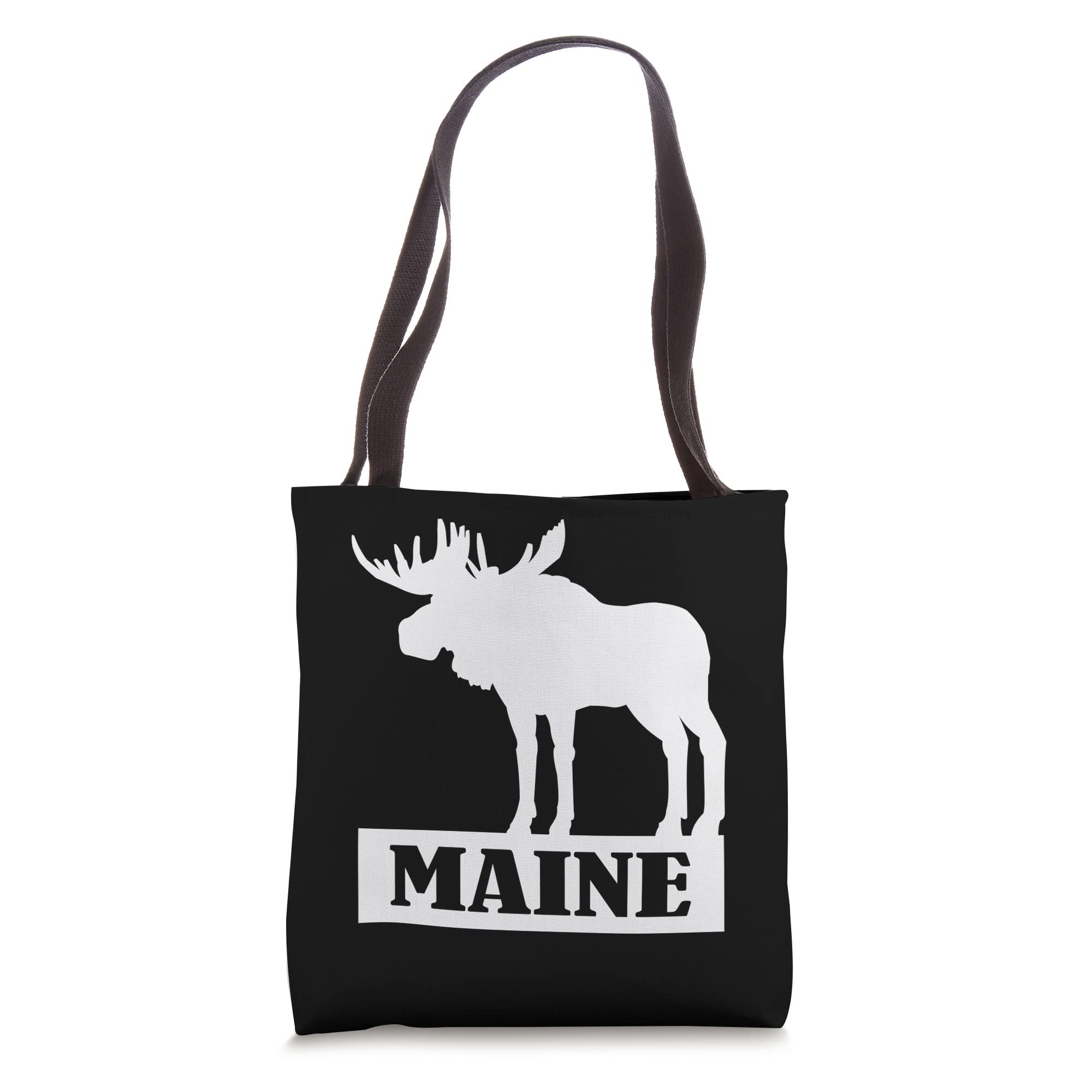 Maine Moose Tote Bag - Durable Canvas Shopping Bag with Wildlife Design - Perfect for Groceries, Beach Trips & Outdoor Adventures