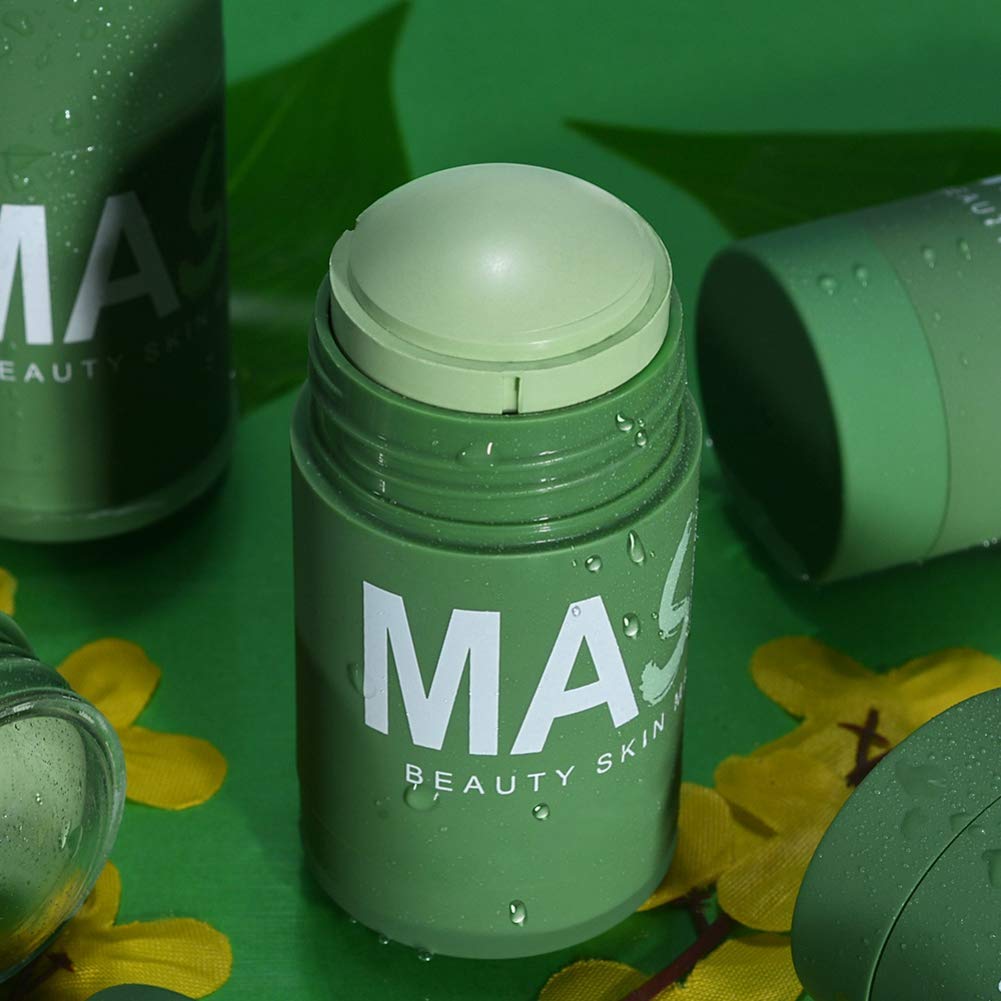 Ofanyia Green Tea Clay Face Mask Stick - Deep Cleansing Blackhead Remover & Acne Treatment for Oily Skin | Oil Control, Pore Minimizer & Skin Moisturizer | Natural Facial Mud Mask for Glowing Skin | Perfect for Daily Skincare Routine & Spa Night