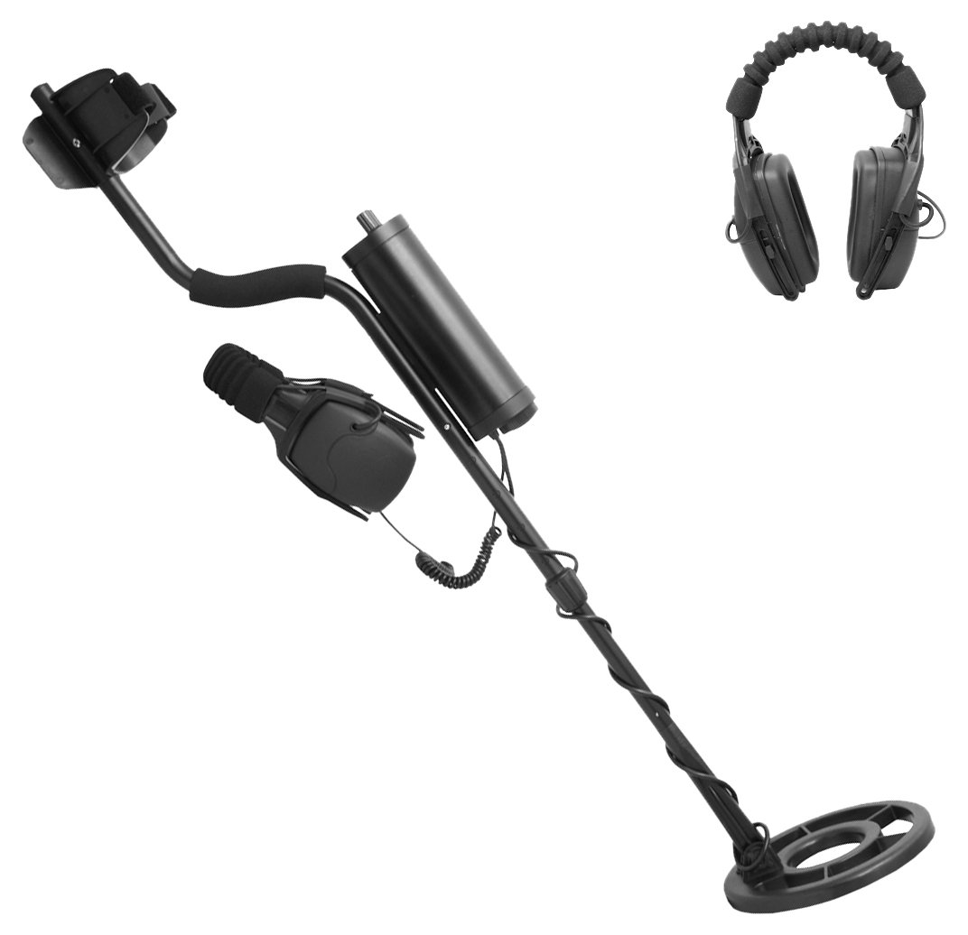 Pyle PHMD84 Waterproof Metal Detector with Adjustable Sensitivity & Discrimination - Lightweight Adjustable Arm Support & Headphones for Beach, Gold Hunting & Treasure Hunting Adventures