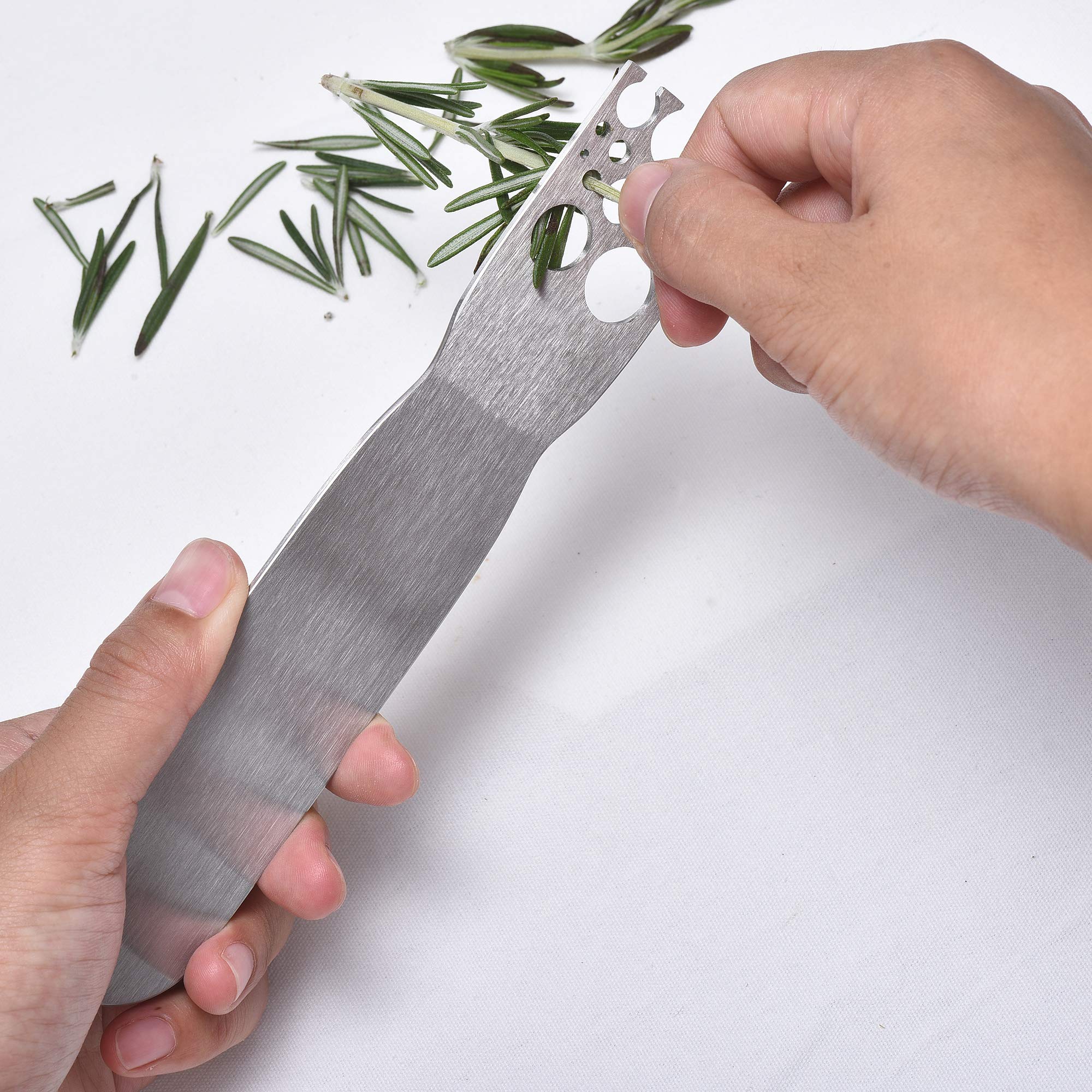Premium Stainless Steel Greens Stripper for Kale, Chard & Collard Greens | Herb Cutter & Vegetable Prep Tool | Perfect for Salad Prep, Cooking & Healthy Eating