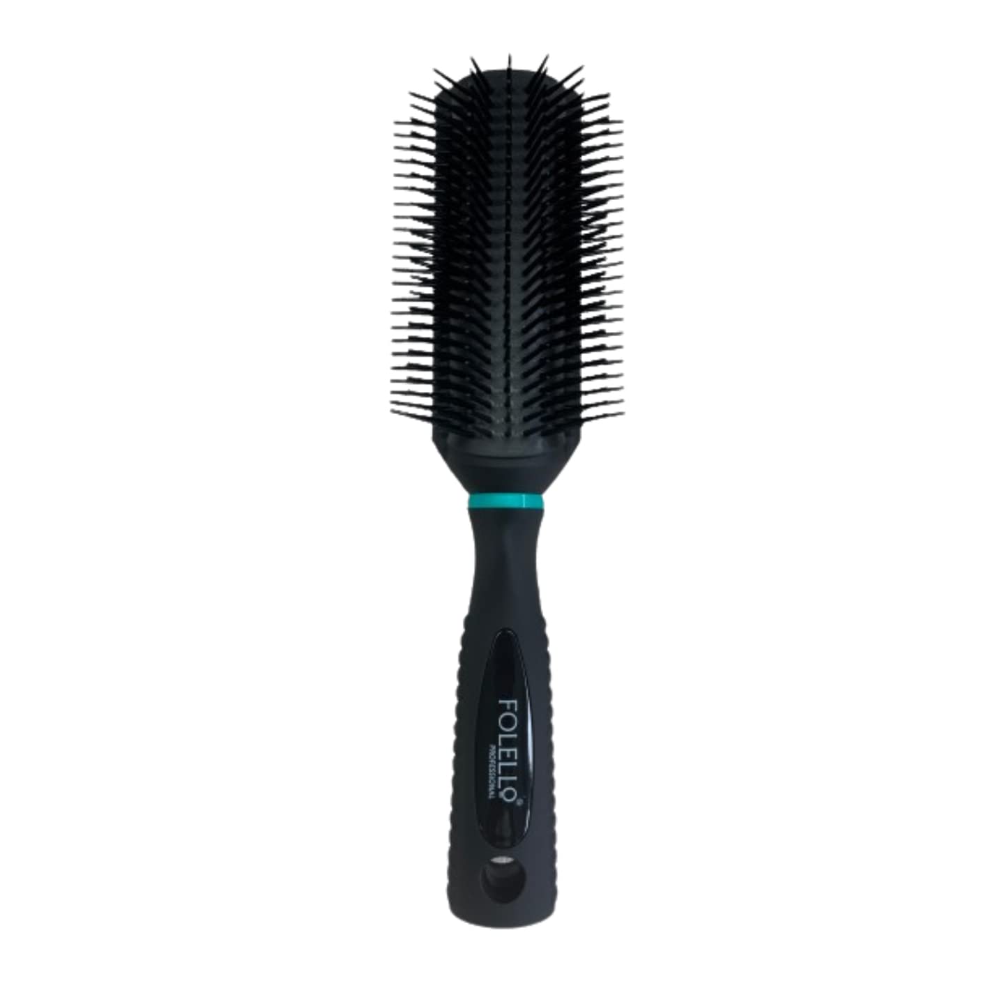 FOLELLO Premium Large Round Hairbrush for Men & Women - Lightweight Blow Dry Styling Brush for Curls, Waves & Volume - Suitable for All Hair Types - Perfect for Salon, Home & Travel Use