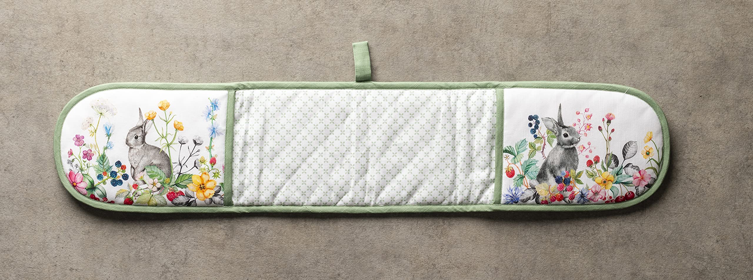 **Hermine Double Oven Mitts Set - 100% Cotton 7