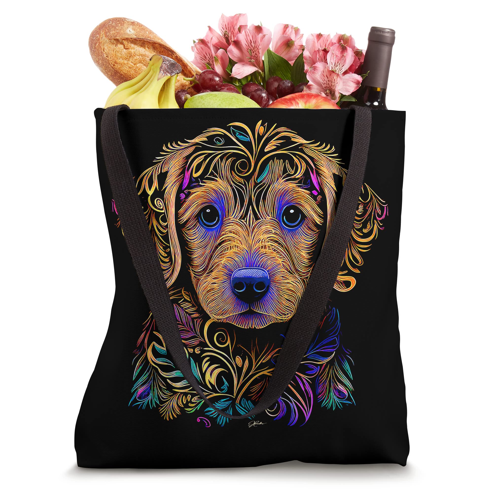 JCombs: Stylish Puppy Tote Bag for Women - Cute Dog Lover Gift, Perfect for Shopping, Beach & Daily Use