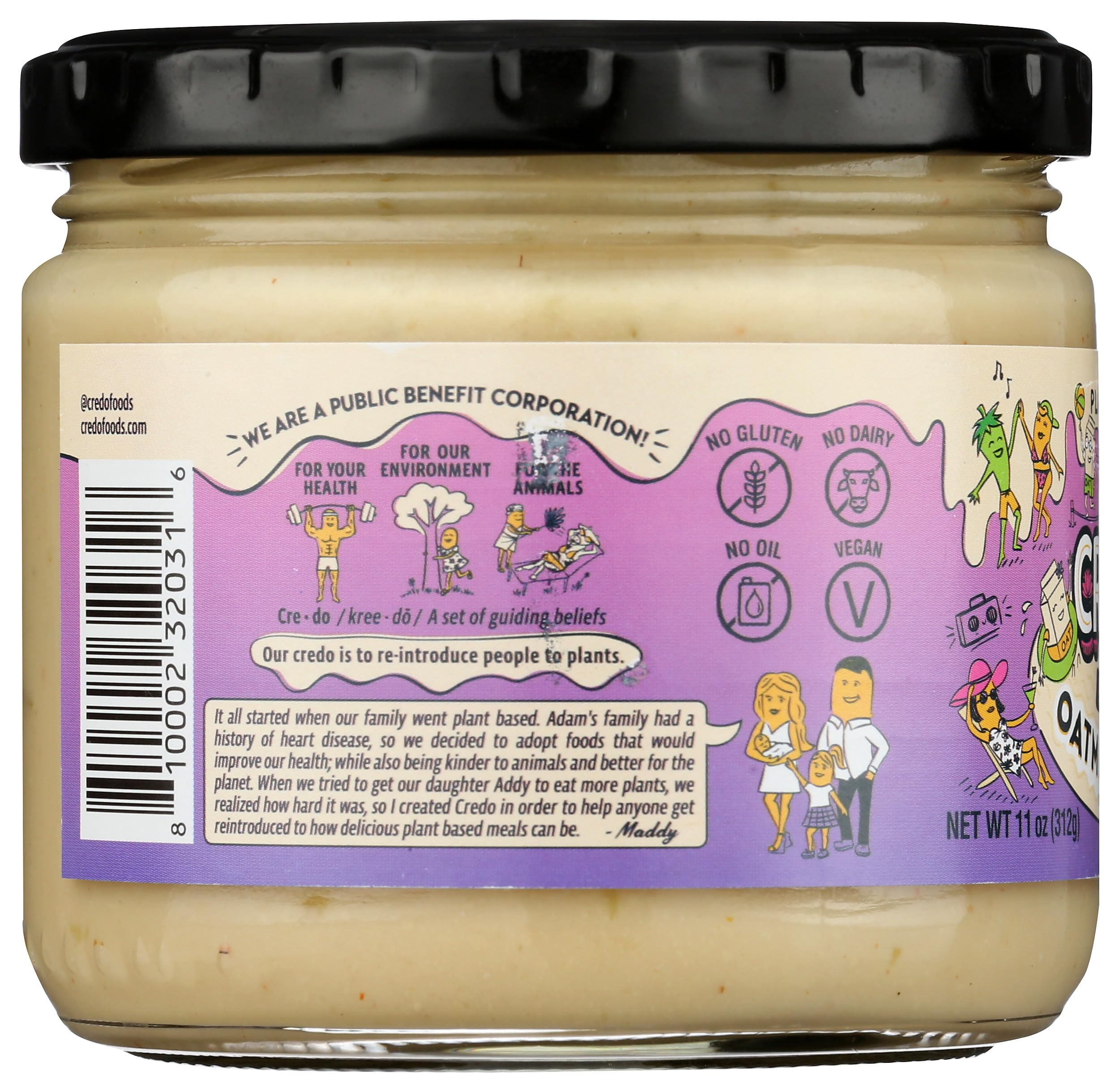 CREDO FOODS Oatmilk Queso Blanco - Dairy-Free Vegan Cheese Alternative, 11 oz - Perfect for Nachos, Tacos & Plant-Based Mexican Dishes
