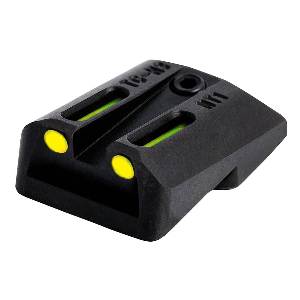 Truglo TFO Tritium & Fiber-Optic Handgun Sight Set - High Visibility Front & Rear Night Sights for 1911 Pistols | Durable Compact Design for Tactical Shooting & Home Defense