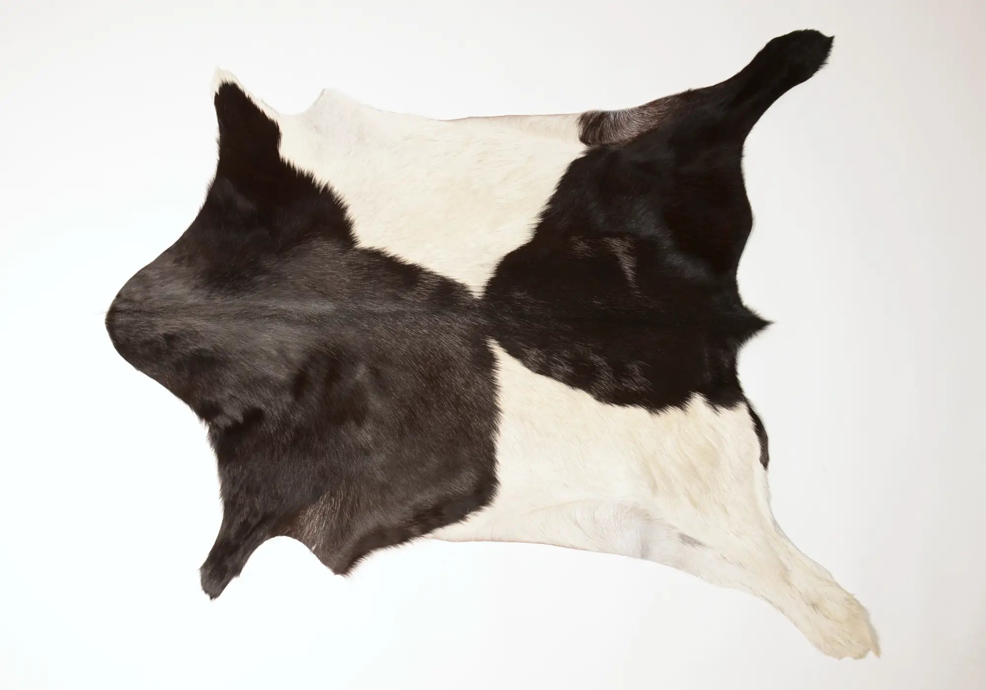 Premium Natural Goat Skin Leather - Black & White Color - Perfect for DIY Crafts, Handmade Accessories, and Home Decor Projects