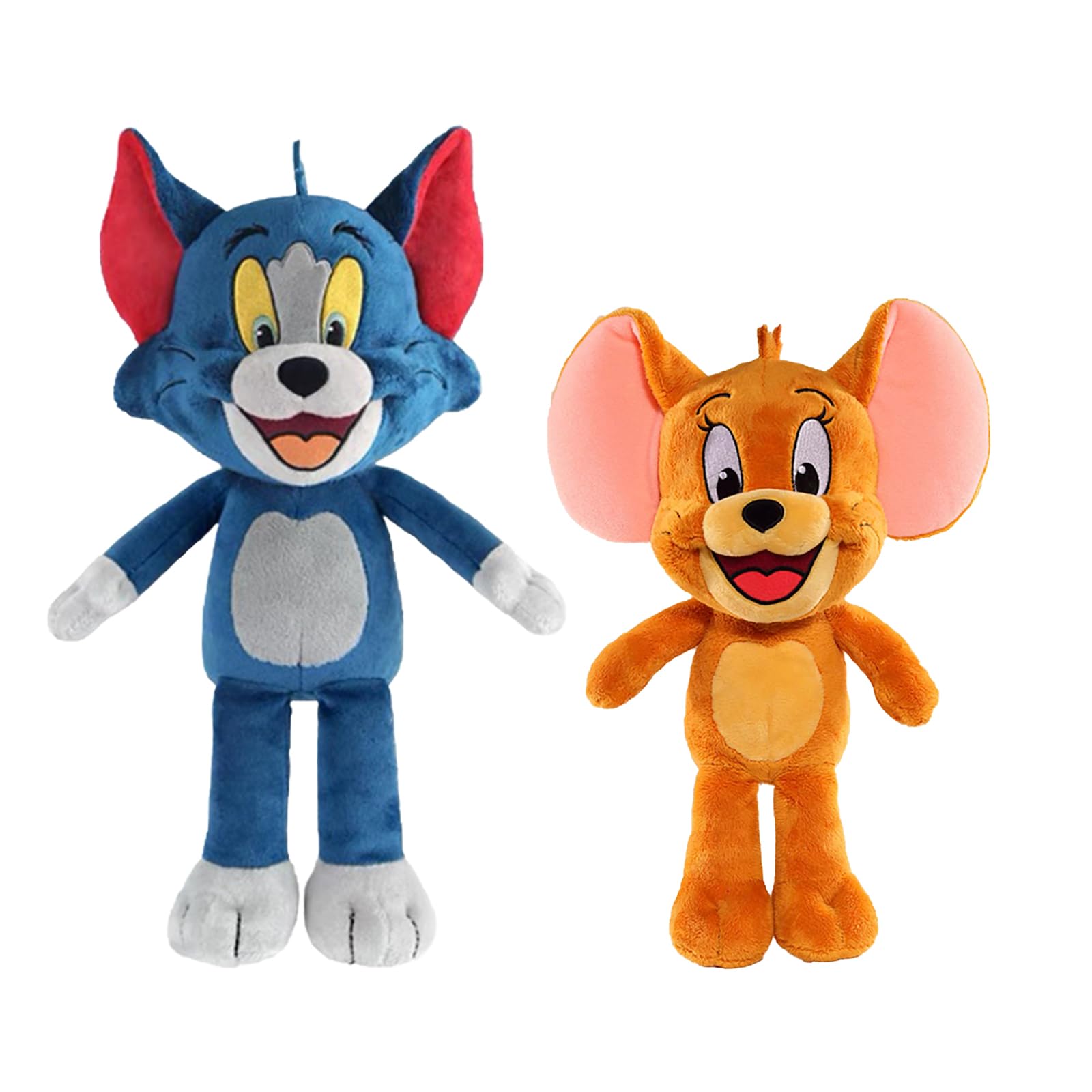 **Cute Cartoon Tom and Jerry Plush Stuffed Animal Toy - Soft Cat and Mouse Plushie for Kids, Birthday Gifts for Boys & Girls - Perfect for Cuddling, Room Decor, and Movie-Themed Parties**
