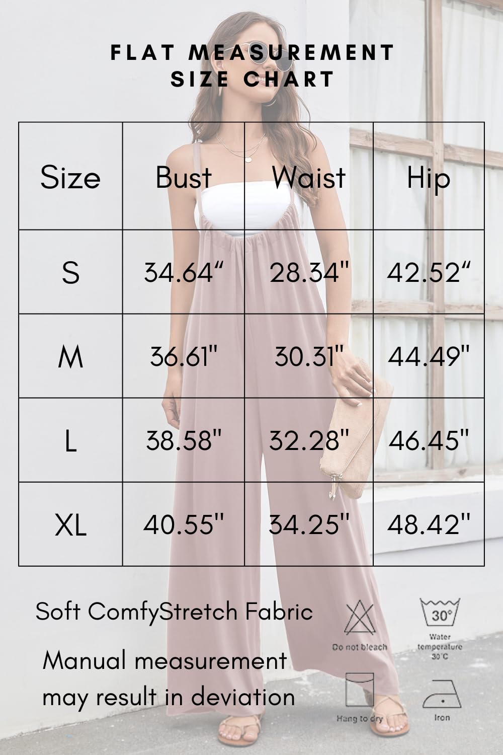 Women's Loose Casual Romper Jumpsuit with Adjustable Straps & Pockets - Stretchy Comfortable Outfit for Summer, Travel, and Everyday Wear | Meyeeka