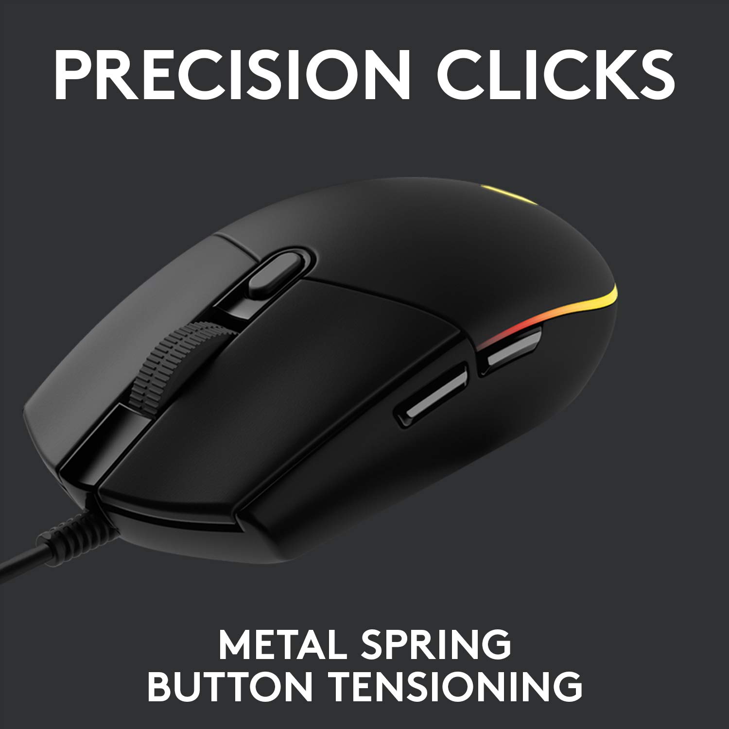 Logitech G213 Prodigy RGB Gaming Keyboard & G203 LIGHTSYNC Gaming Mouse Bundle - Mechanical Feel Keys, 16.8M Color Customization - Perfect for PC Gaming, Esports & Office Work