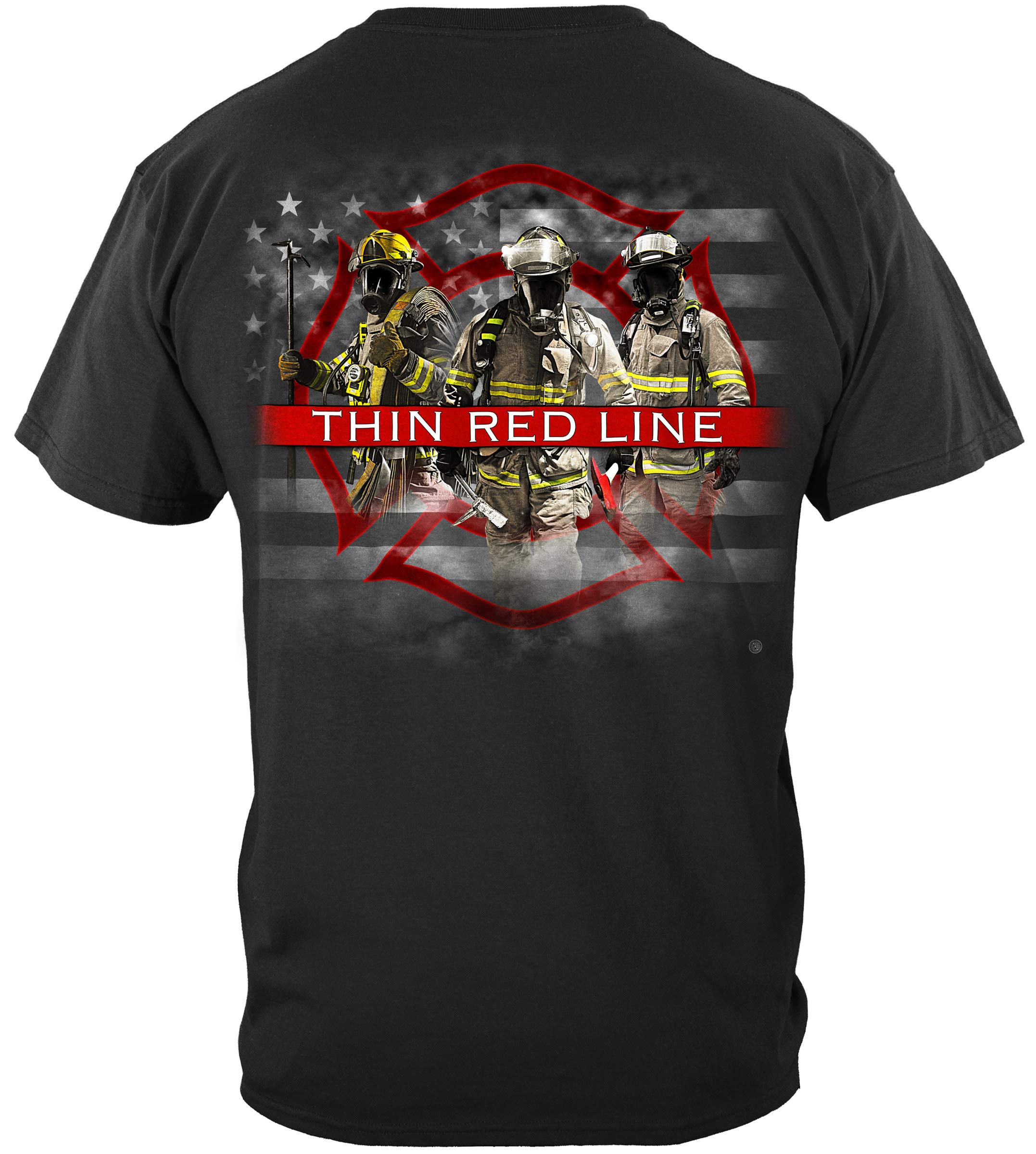 Firefighter T Shirt for Men - Elite Breed Fire Rescue Tee THD021 - First Responder Apparel for EMS, Fire Dept & Station Duty