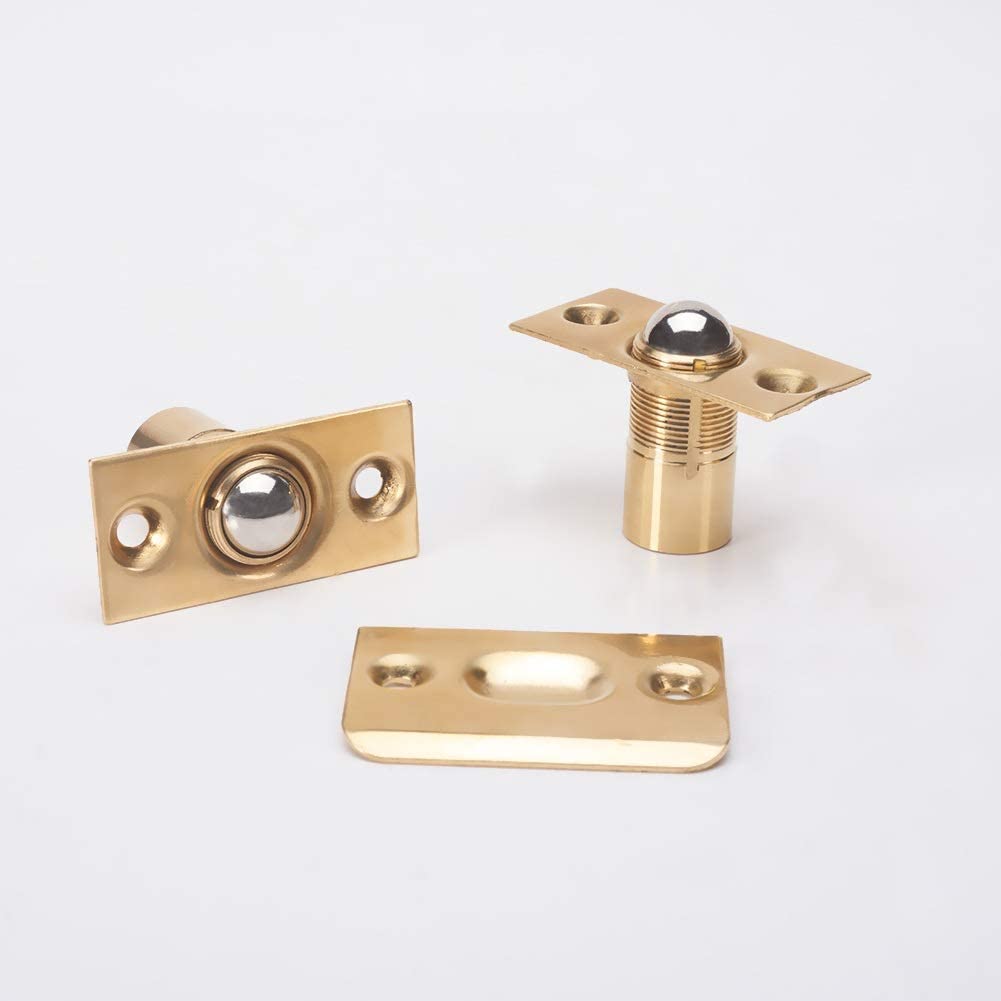 5-Pack Copper Cabinet Door Catches with Strike Screws - 2.13