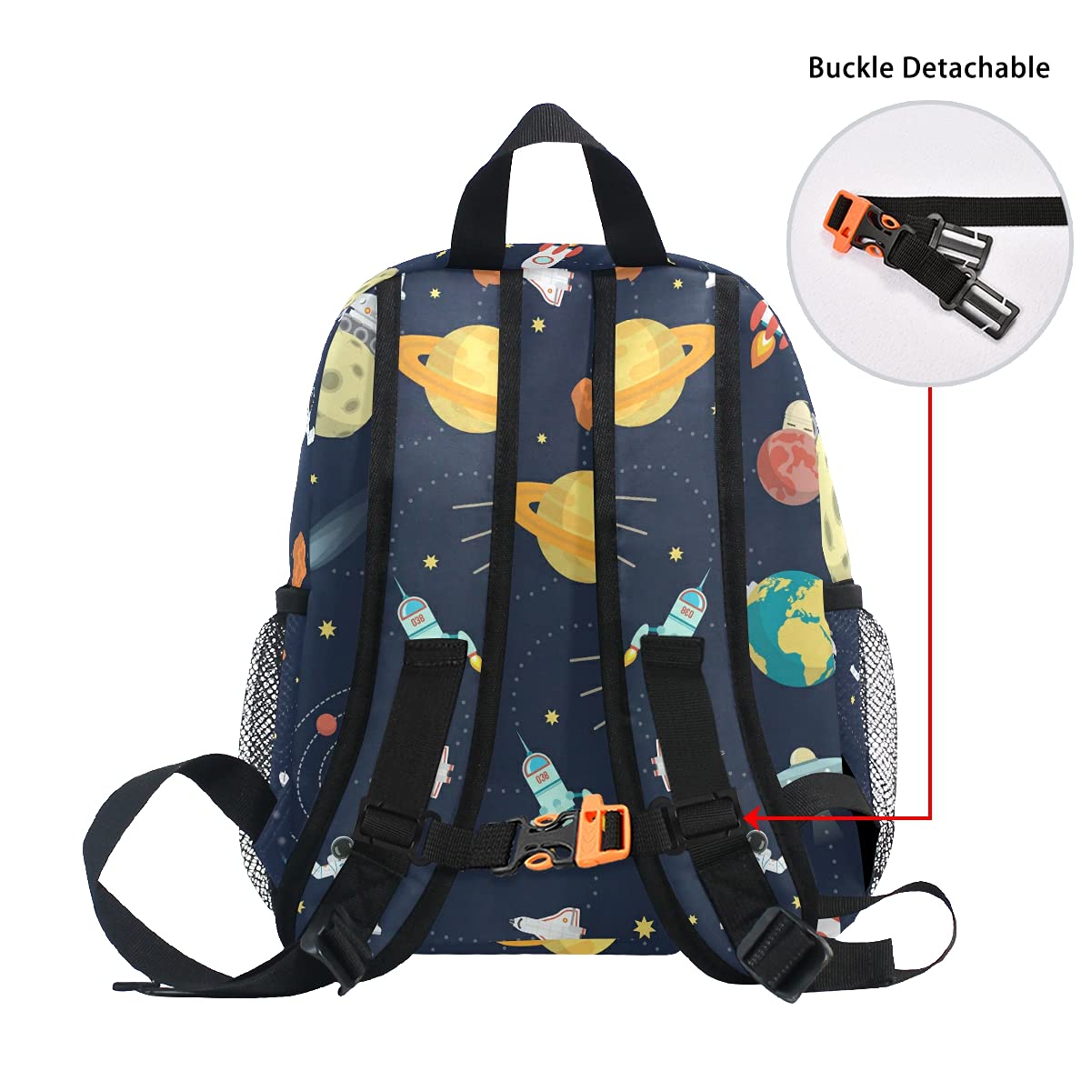 ODAWA Personalized Kids Backpack for Boys & Girls - Custom Name/Text, Space Astronaut Rocket Design, Waterproof School Bag for Toddlers | Perfect for Preschool, Daycare & Travel