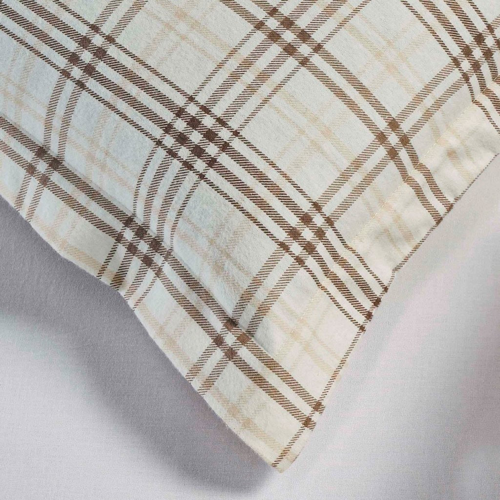 Soft Plaid Flannel Cotton Duvet Cover Set - Classic Farmhouse Style for Cozy Bedroom Decor | Perfect for Winter, Guest Rooms & Rustic Home Styling