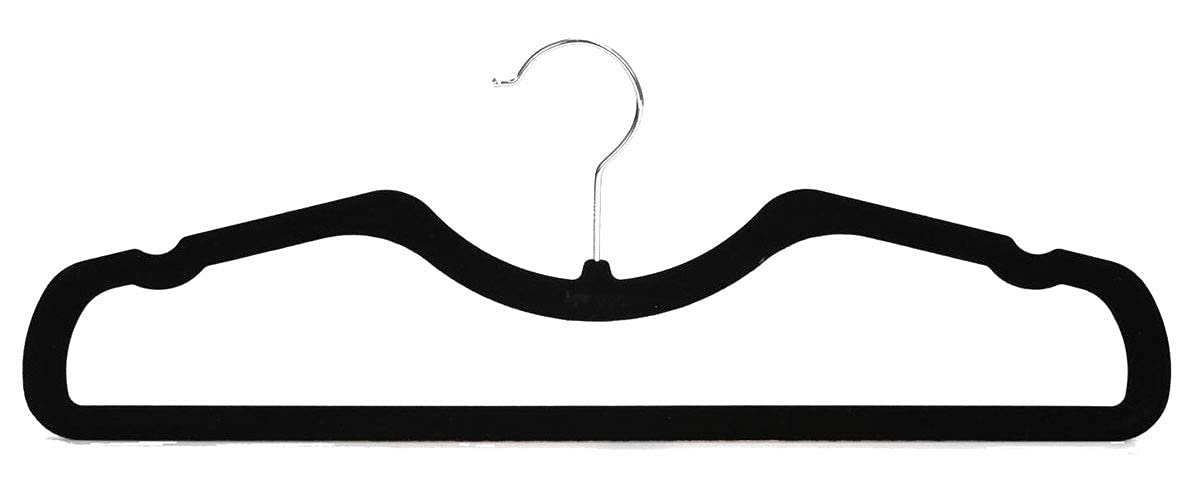 Premium Slimline Velvet Non-Slip Clothes Hangers - Heavy Duty Space Saving Closet Organizer for College Dorms, Homes & Apartments | Perfect for Small Spaces, Travel & Wardrobe Organization