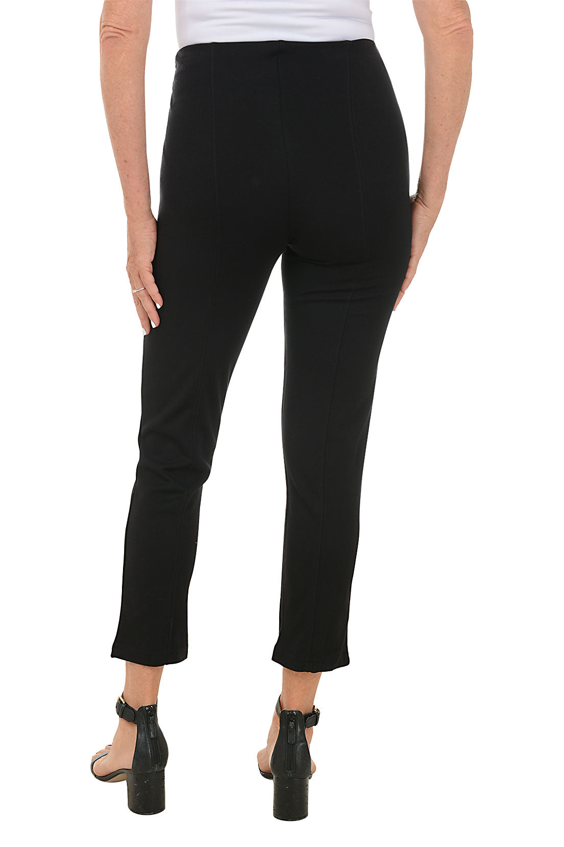 Women's High Waisted Front Faux Zip Pocket Leggings - Yoga, Workout & Everyday Wear