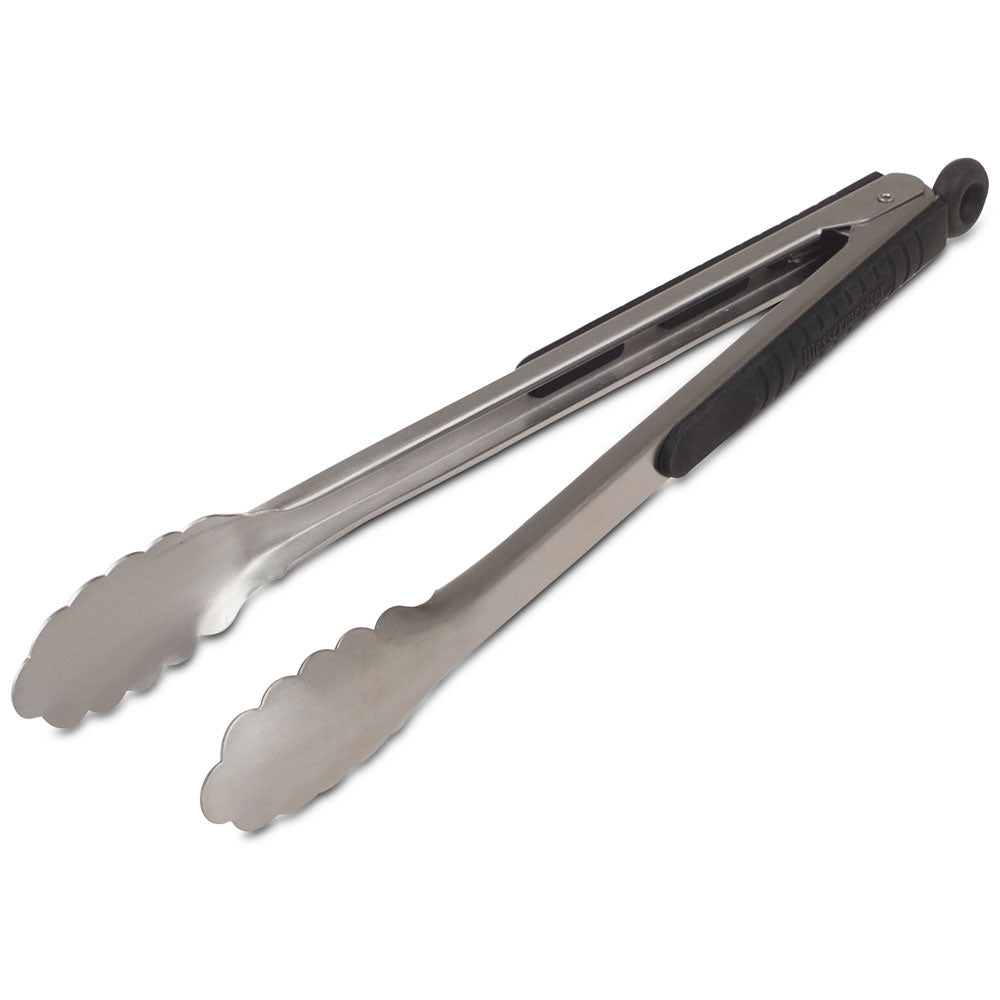 Locking Tongs - Heavy Duty Stainless Steel Kitchen Tongs with Secure Lock for Grilling, Cooking, and Serving - Perfect for BBQ, Salad, and Pasta