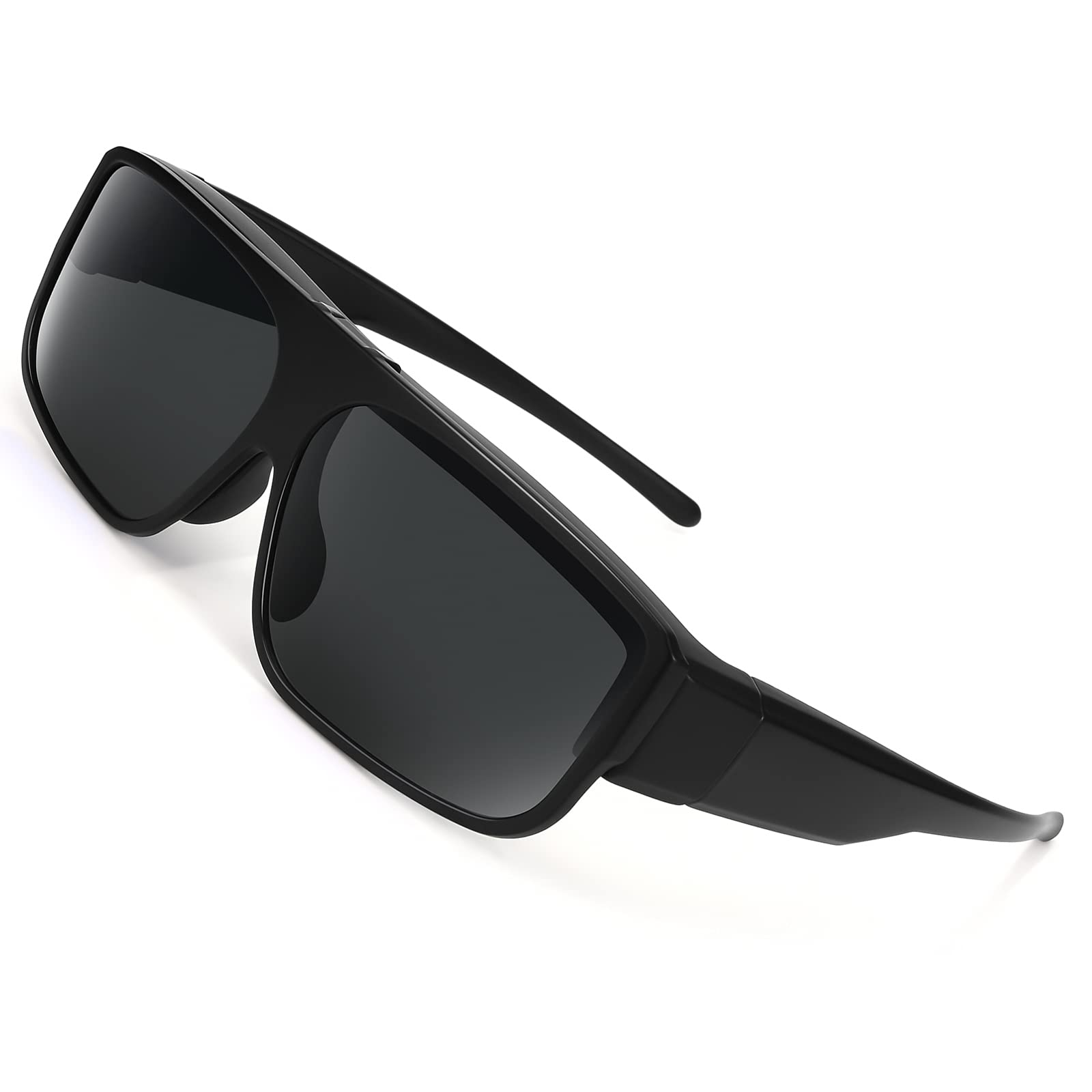 Polarized Flip Up Fit Over Sunglasses for Men & Women - UV Protection, Lightweight & Comfortable - Perfect for Driving, Fishing & Outdoor Activities