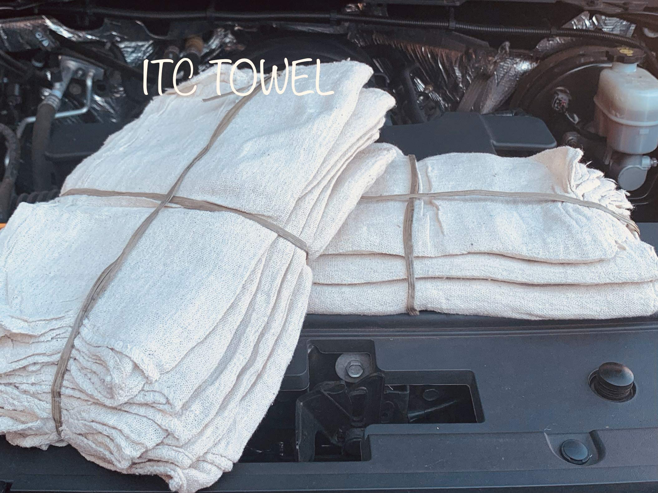 1000 Natural Cotton Shop Towels - Premium 14x14 Inch Auto Mechanic Rags for Cleaning, Polishing & Workshop Use | Heavy-Duty Absorbent Shop Rags for Automotive, Industrial & Home Garage Maintenance
